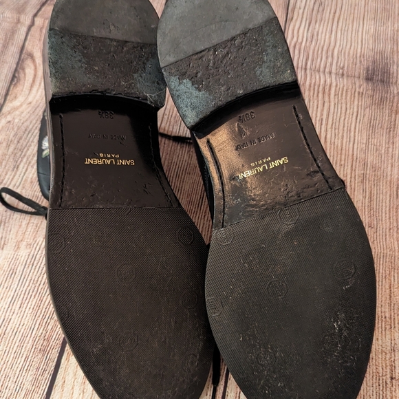 Saint Laurent Lolita 20 Prairie Floral ankle lace up boots size 38.5 - Picture 6 of 6